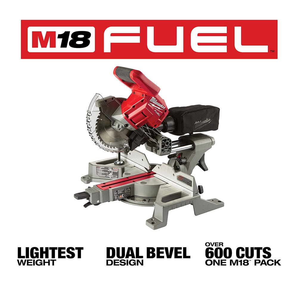 Milwaukee 2733-20 M18 FUEL 18V 7-1/4" Dual Bevel Sliding Miter Saw - Bare Tool - Image 2