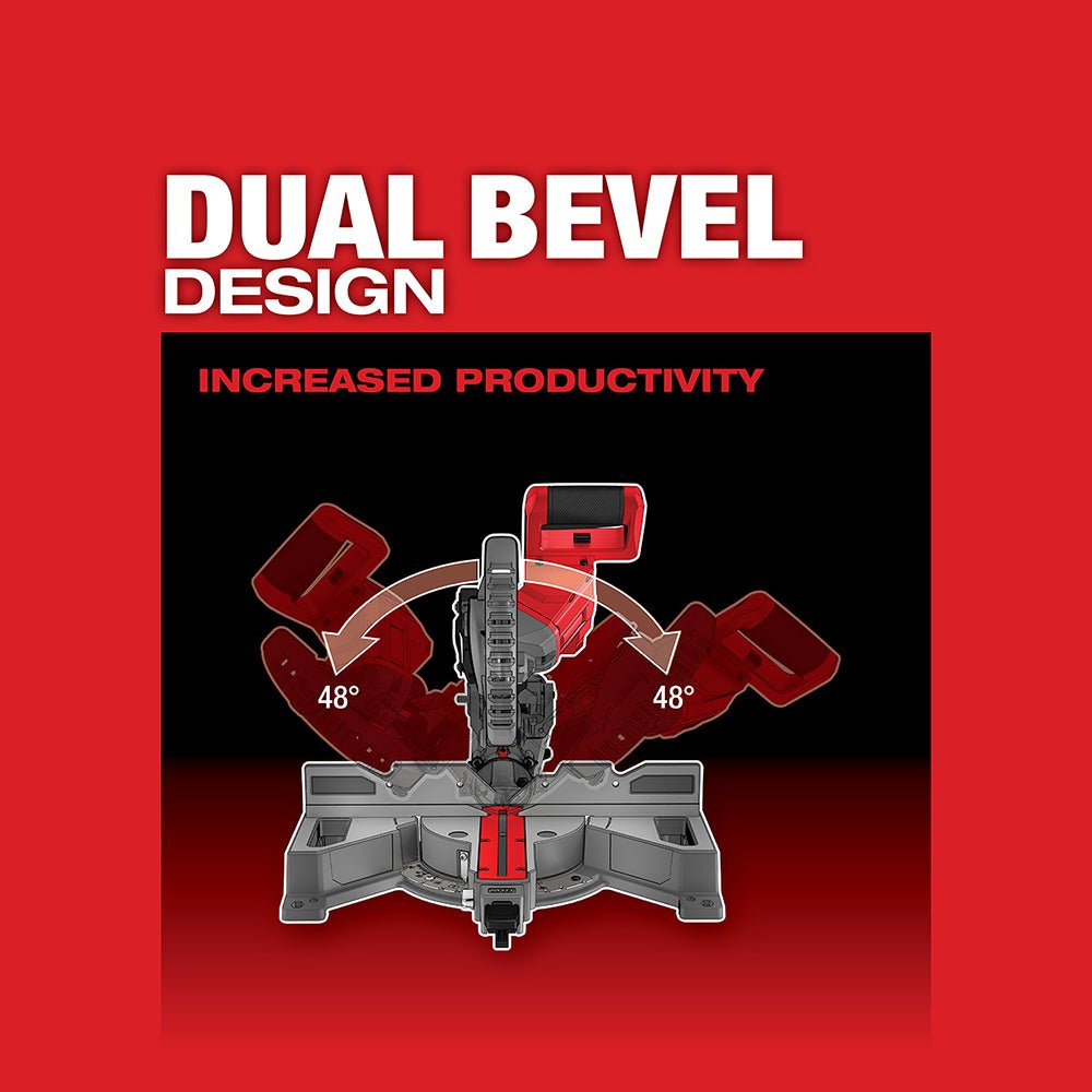 Milwaukee 2733-20 M18 FUEL 18V 7-1/4" Dual Bevel Sliding Miter Saw - Bare Tool - Image 4