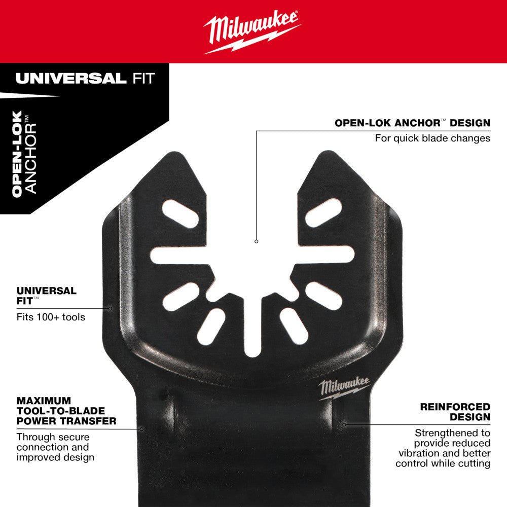 Milwaukee 49-10-9113 OPEN-LOK Oscillating Multi-Tool Blade Set Kit - 9 PC - Image 5