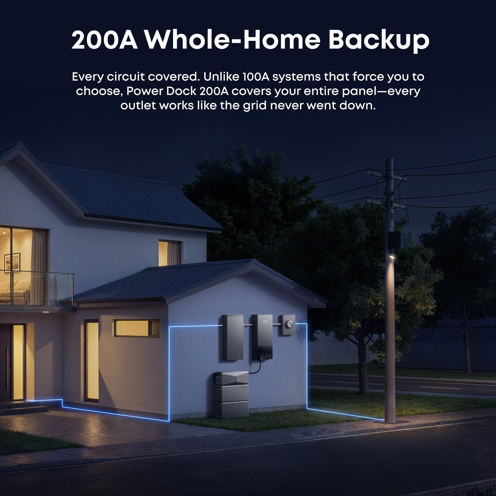 Anker SOLIX AX170J40 Power Dock for E10 Automatic Backup Kit | 10-30kW Turbo Output | Smart Grid & Storm-Guard - Image 3