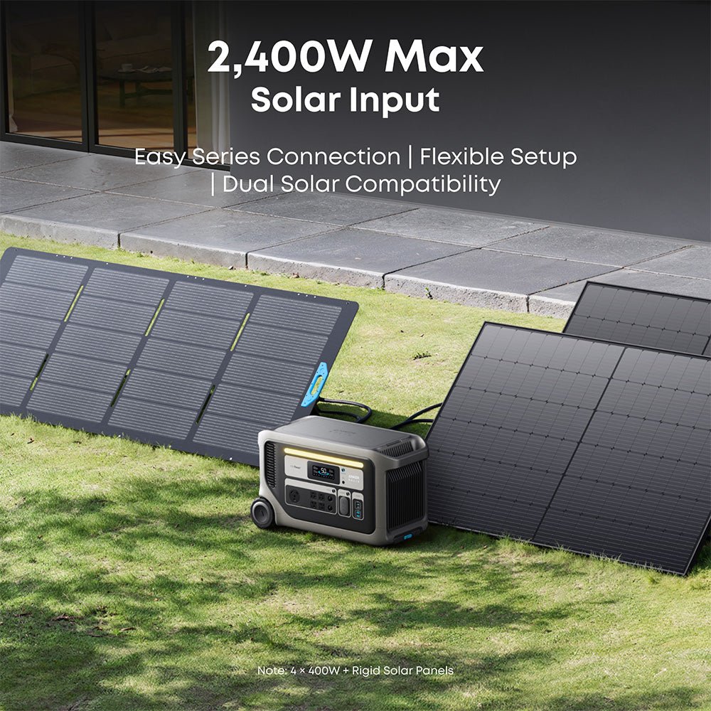 Anker SOLIX F3000 Portable Power Station 3,072Wh 3,600W with 400W Solar Panel - Image 4