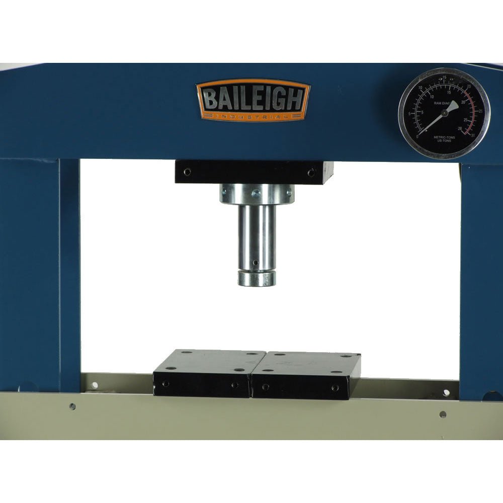 Baileigh 1004808 HSP-20A 20 Ton Pneumatic H-Frame Shop Press - Image 2