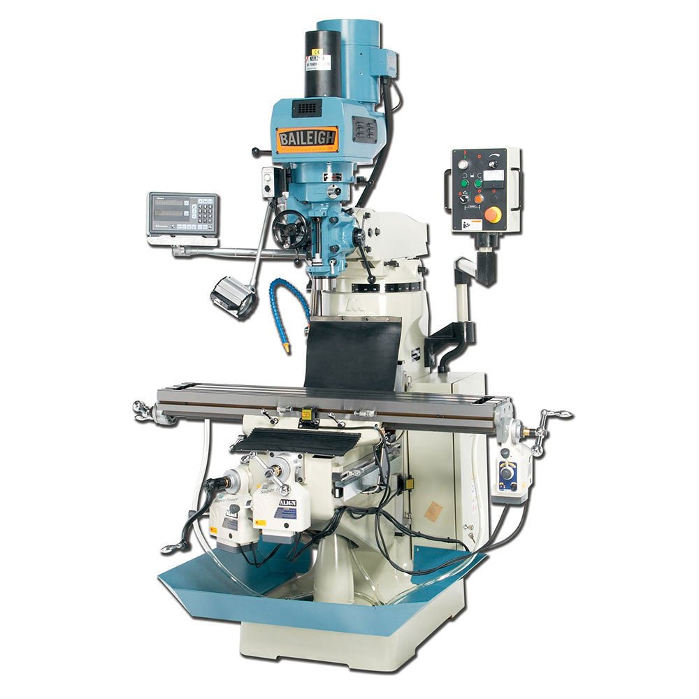 Baileigh 1008236 VM-949-3 220V 3PH 9" x 49" Vertical Milling Machine