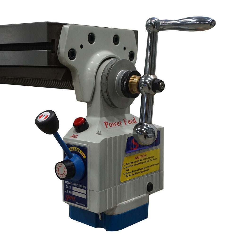 Baileigh 1019108 VM-949E-VS 220V Vertical Mill w/ Variable Spindle Speed - Image 6
