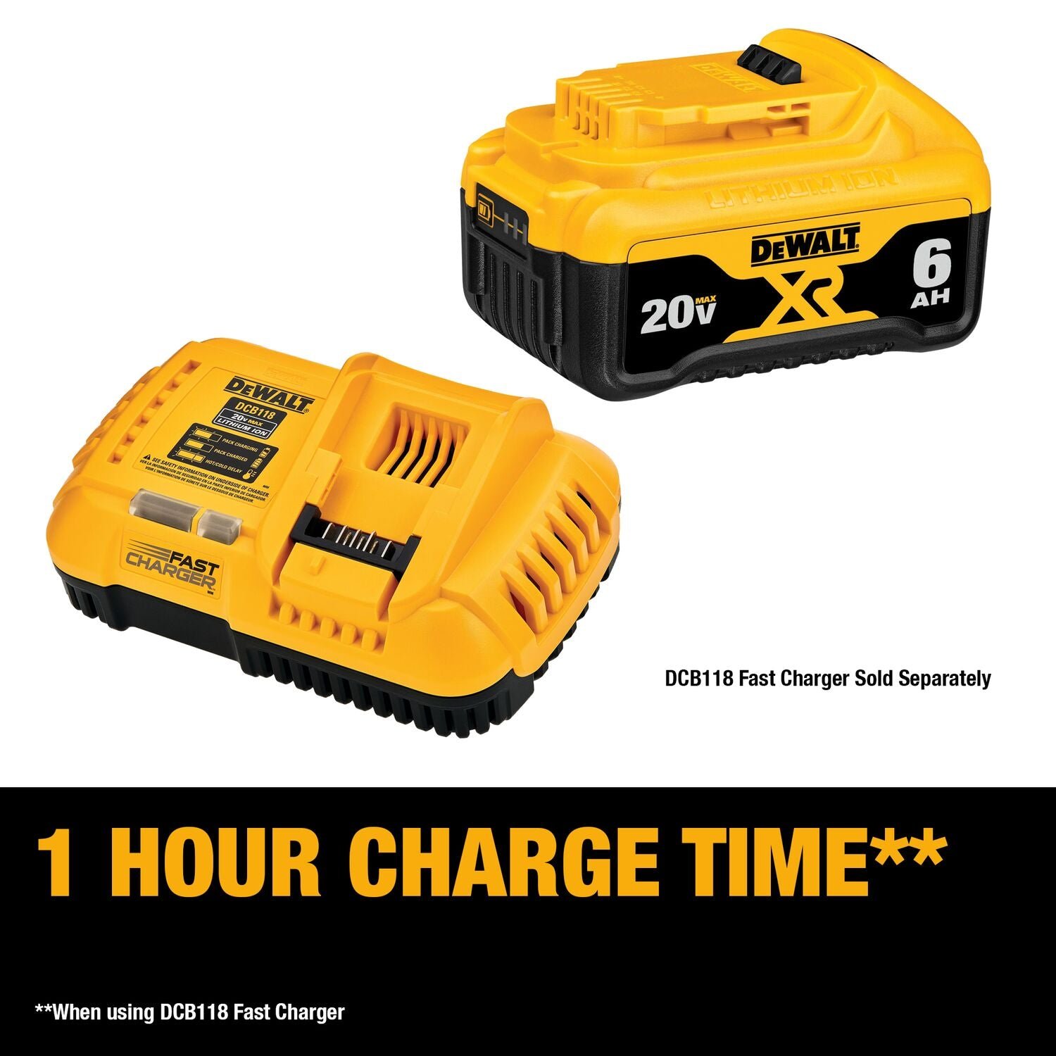Dewalt DCB609C FLEXVOLT 20V/60V MAX 9.0-Ah Battery w/ Charger - Image 4