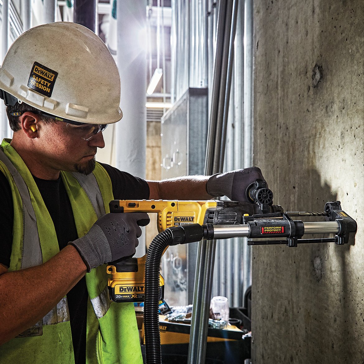DeWALT DCH133B-KIT 20V Cordless Rotary Hammer w/ 4.5" - 5" MAX Grinder - Image 9