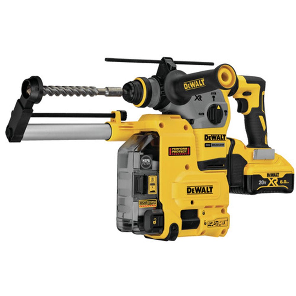 DeWALT DCH293R2DH 20V 1-1/8 Inch SDS-Plus Dust Extractor Rotary Hammer - Image 2