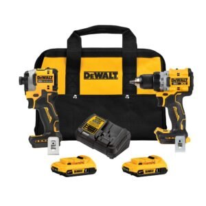 DeWALT DCK2051D2 20V MAX XR Compact Drill/Driver and Impact Driver Combo Kit