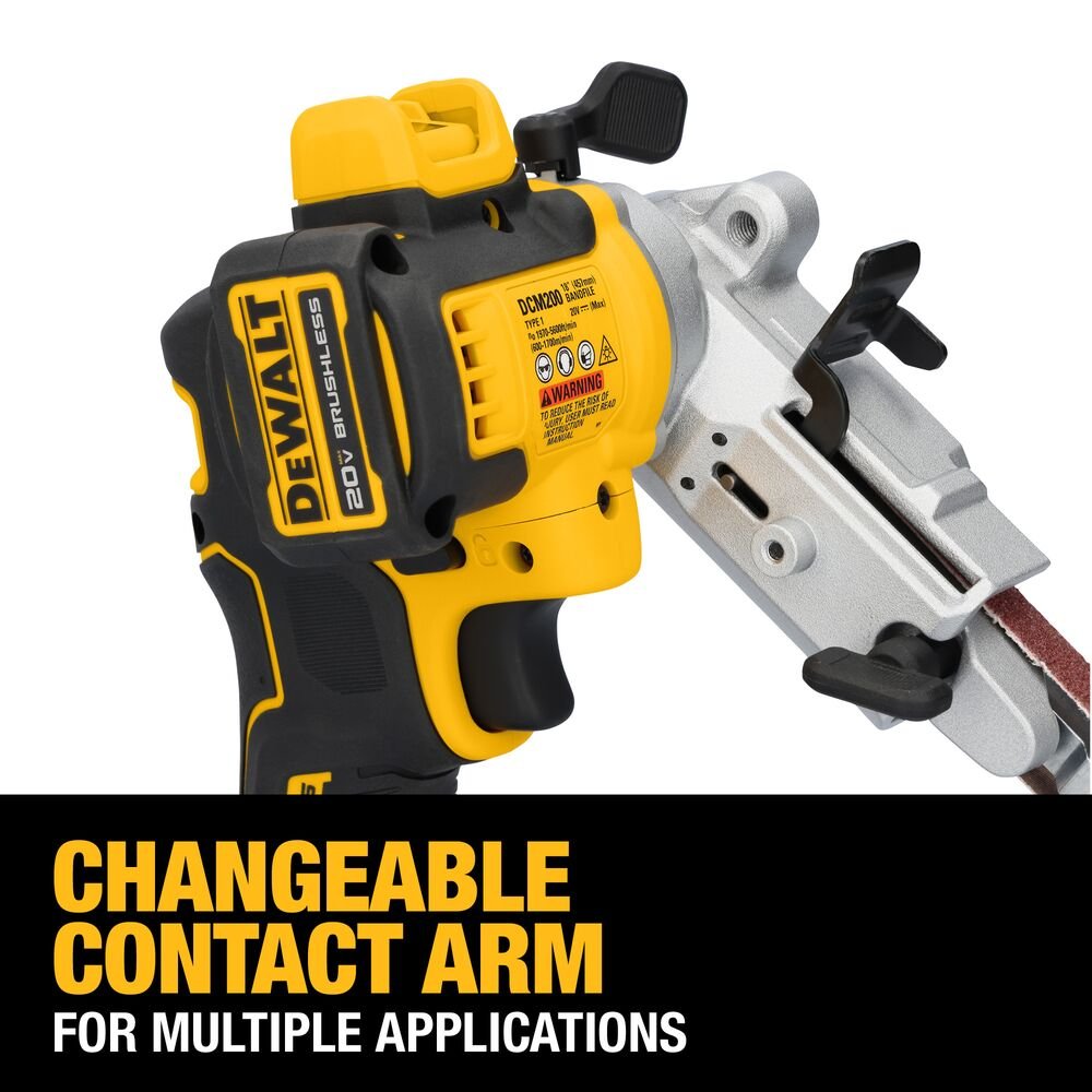 DeWALT DCM200E1 20V XR 18" Brushless Cordless Li-Ion Bandfile Kit - Image 4