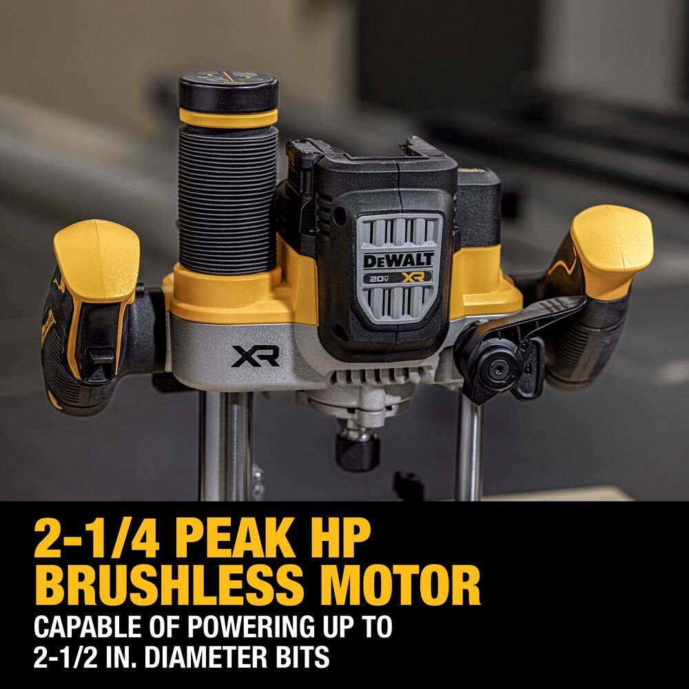 DeWalt DCW620B 20V MAX XR 2-1/4 HP Brushless Cordless Plunge Router - Bare Tool - Image 4