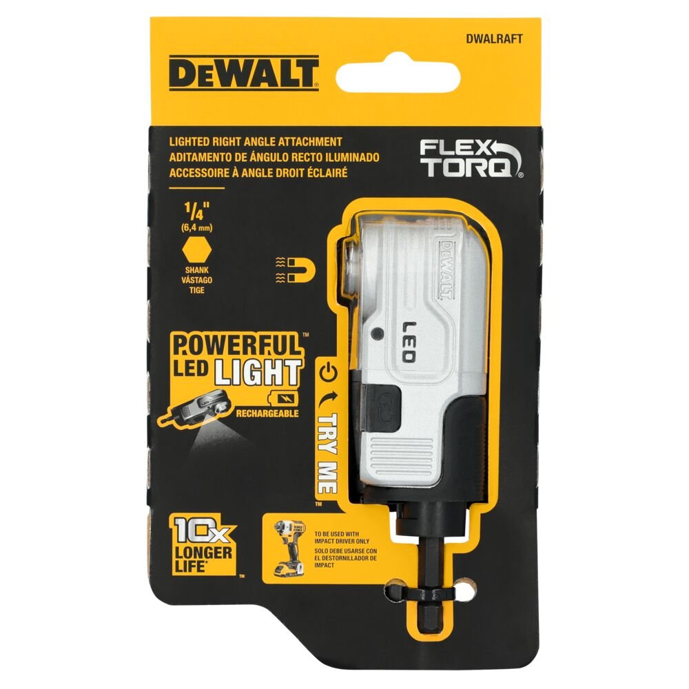 Dewalt DWALRAFT FLEXTORQ Lighted Right Angle Attachment - Image 10
