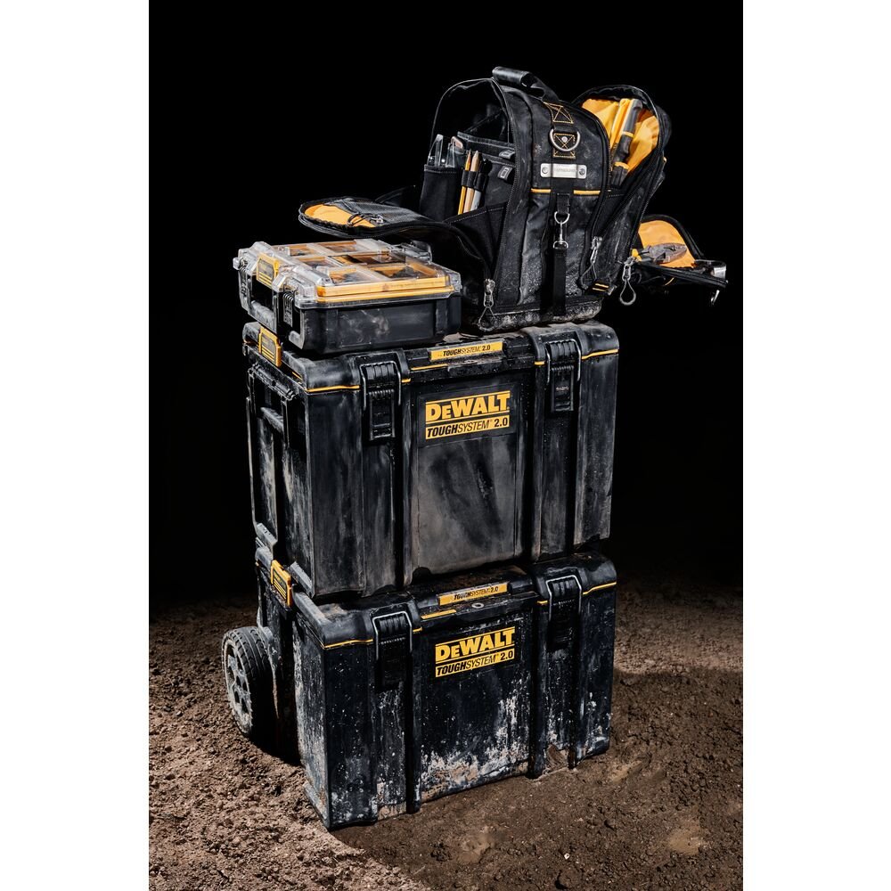 DeWALT DWST08450-KIT4 TOUGHSYSTEM 2.0 Rolling Toolbox w/ 24-Pocket Tool Bag - Image 8
