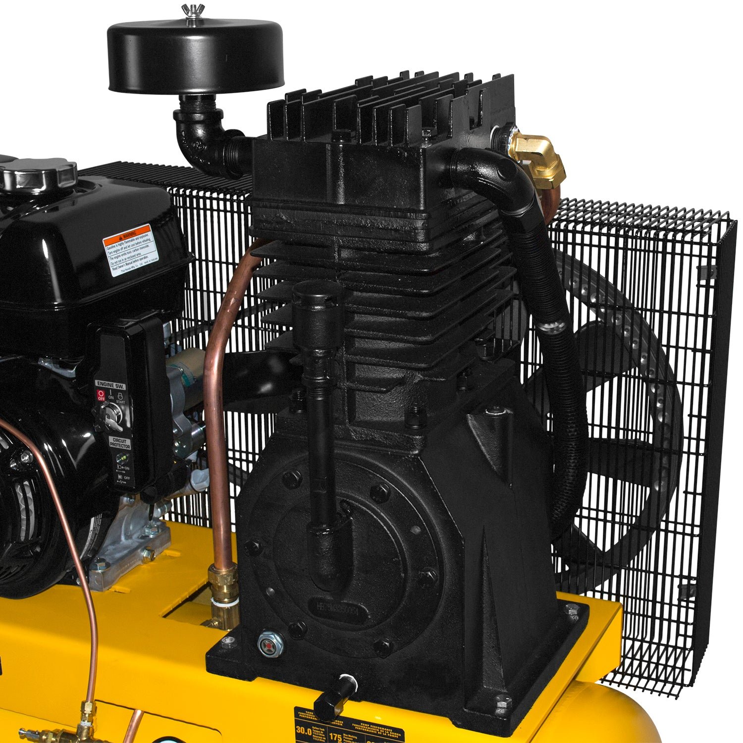 DeWALT DXCMH1393075 30 Gallon 175 PSI Horizontal Truck Mount Air Compressor - Image 8