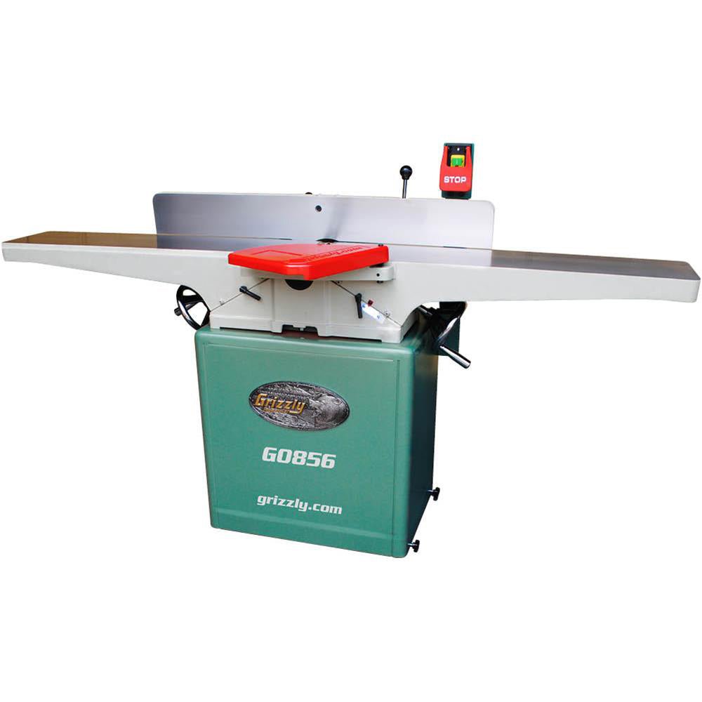 Grizzly G0856 230V 8 Inch x 72 Inch Jointer with Spiral Cutterhead & Mobile Base - Image 4