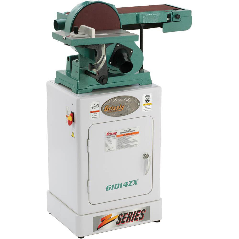 Grizzly G1014ZX 110V/220V 6 Inch x 48 Inch Belt Combo Sander Cabinet Stand - Image 7