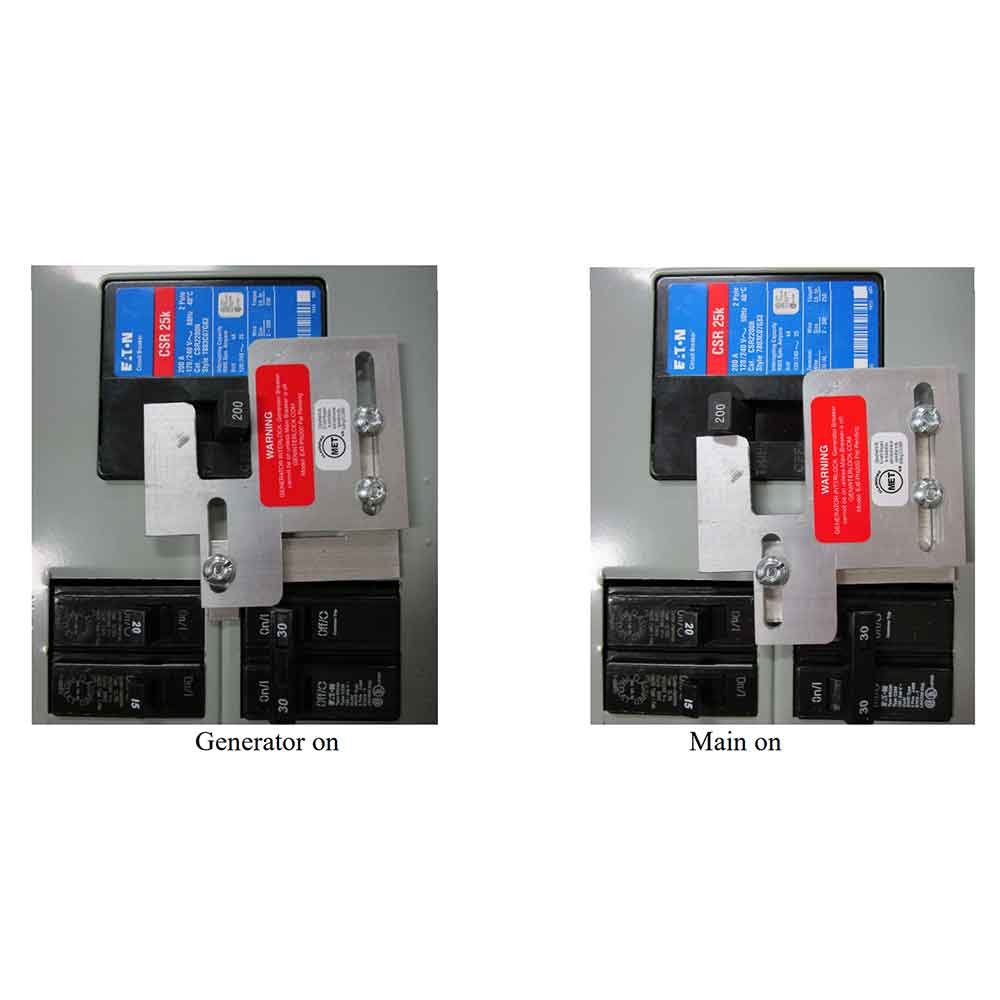 GenInterlock EAT-PN200 Generator Interlock Kit Breaker Panel 150/200 Amp Panels Cutler Hammer BR Series - Image 2
