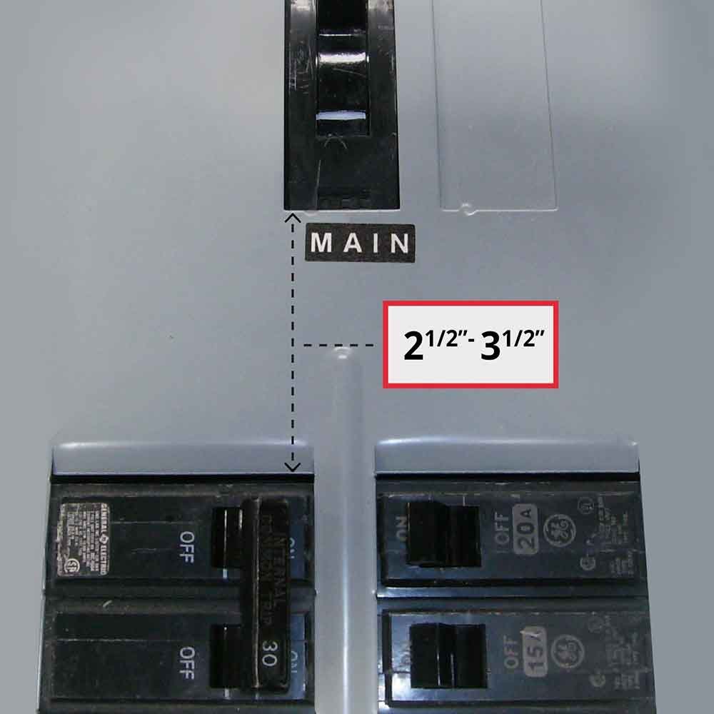 GenInterlock GE-200VL Generator Interlock Kit Breaker Panel 150/200 Amp Panels General Electric Vertical - Image 2