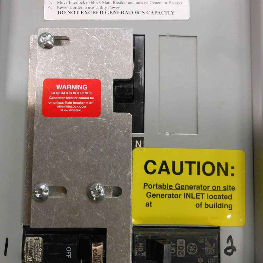 GenInterlock GE-200VL Generator Interlock Kit Breaker Panel 150/200 Amp Panels General Electric Vertical - Image 3