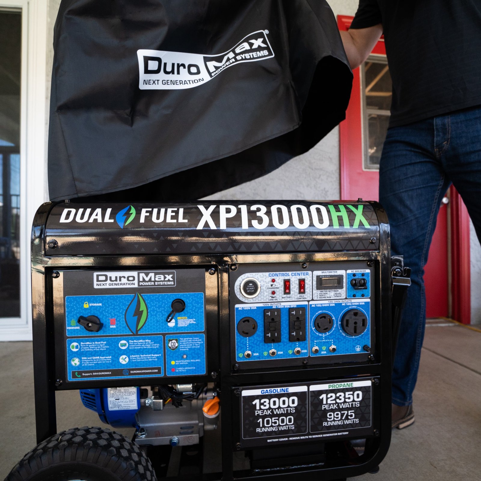 DuroMax XPLGC Large Weather Resistant Dust Guard Portable Generator Cover - Image 3