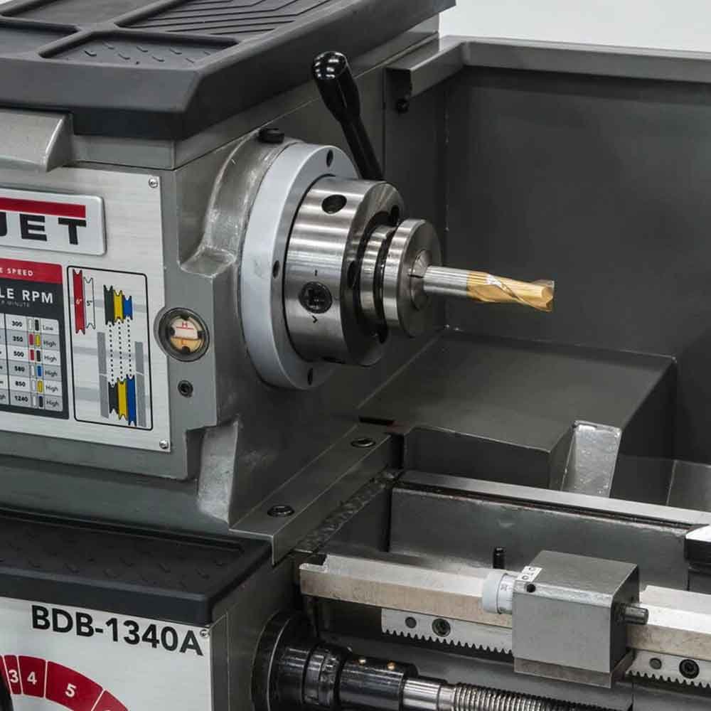 JET BDB-1340A 2-Hp 230V Quiet Operation Belt Drive Bench Lathe - 321360A - Image 4
