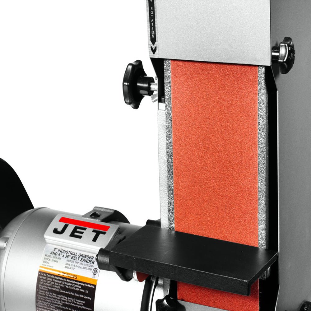 Jet 578436 IBGB-436 115/230V 8 Inch Industrial Grinder 4 x 36 Inch Belt Sander - Image 2