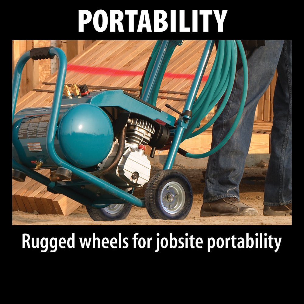 Makita MAC5200 3.0 HP Cast Iron Roll Cage Big Bore Air Compressor - Image 8
