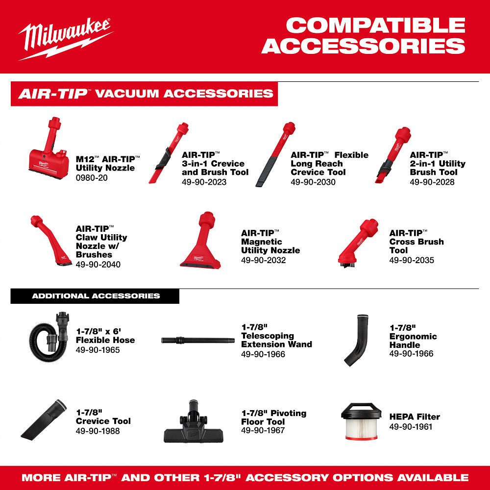 Milwaukee 0895-20 M18 FUEL 18V 3-in-1 Cordless Backpack Vacuum - Bare Tool - Image 10