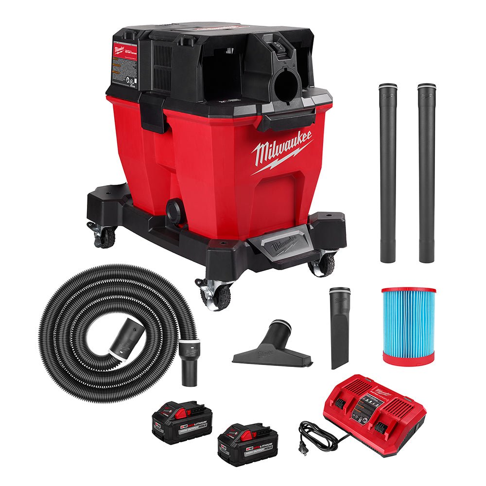 Milwaukee 0920-22HD M18 FUEL 9 Gallon Dual-Battery Wet/Dry Vacuum Kit - Image 16