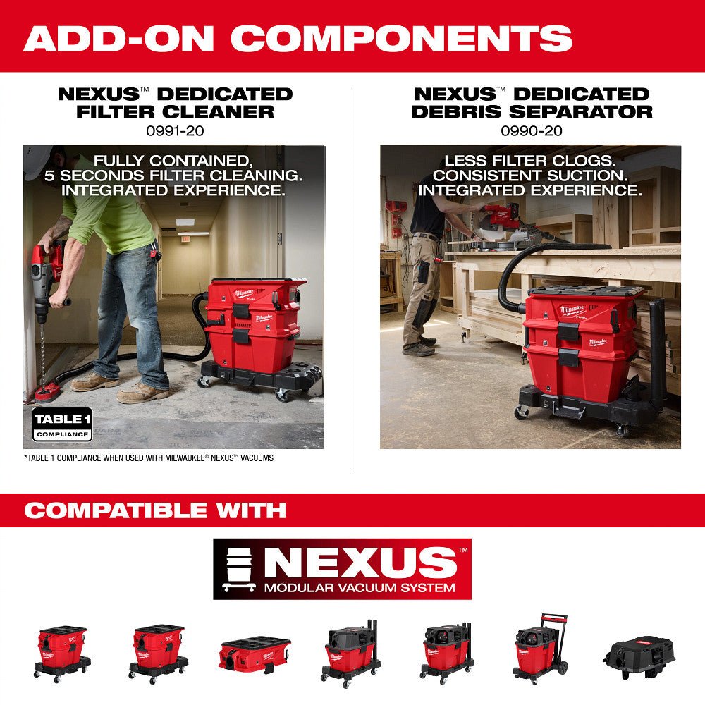 Milwaukee 0926-20 M18 FUEL 18V NEXUS Dual Battery Vacuum Motor Head - Bare Tool - Image 7