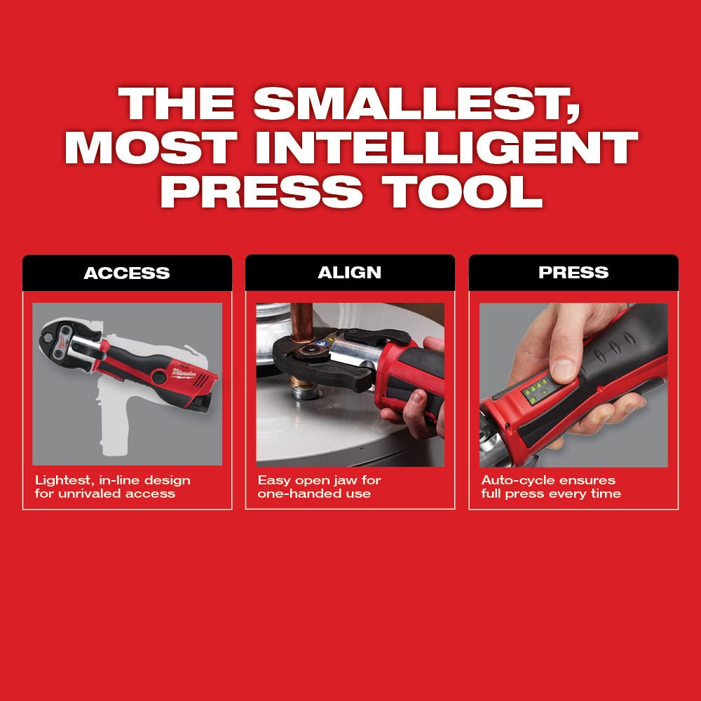 Milwaukee 2473-82 M12 12V Force Logic Press Tool Kit - Reconditioned - Image 6