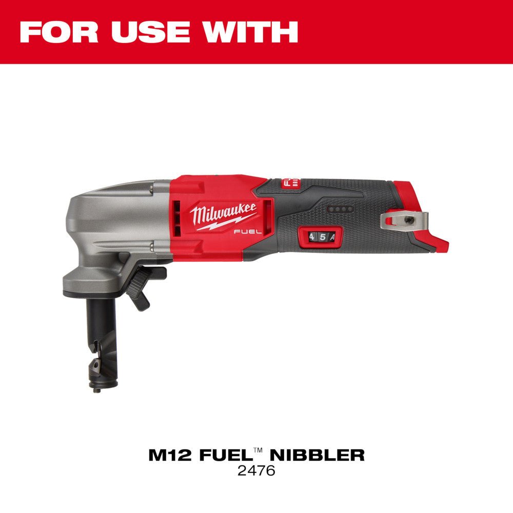 Milwaukee 2476-20PD M12 FUEL 12V 16 Gauge Variable Speed Nibbler w/Punch/Die Set - Image 11