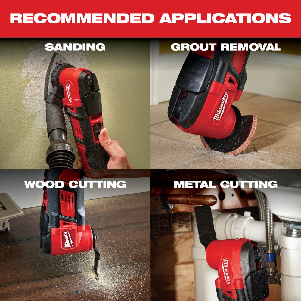Milwaukee 2626-21 M18 18V Cordless Lithium-Ion Multi-Tool Kit - Image 2