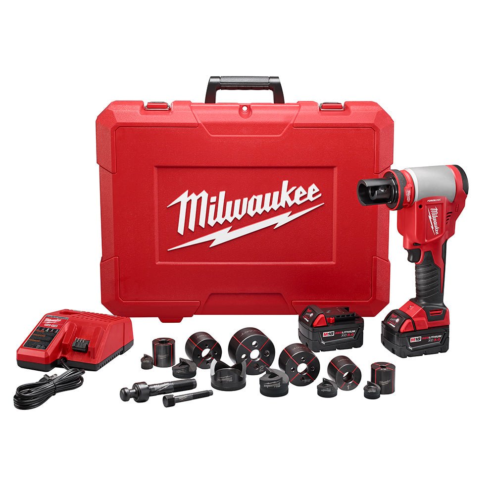 Milwaukee 2676-22 M18 18V FORCE LOGIC 10T Knockout Tool Kit w/ 1/2" -2" Capacity