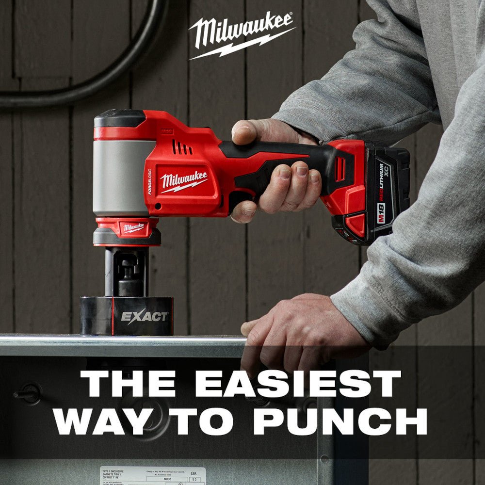 Milwaukee 2676-22 M18 18V FORCE LOGIC 10T Knockout Tool Kit w/ 1/2" -2" Capacity - Image 10