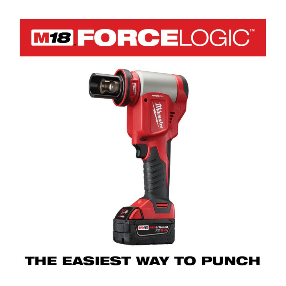 Milwaukee 2676-22 M18 18V FORCE LOGIC 10T Knockout Tool Kit w/ 1/2" -2" Capacity - Image 3