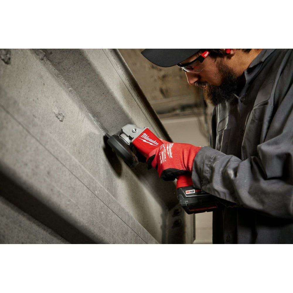 Milwaukee 2686-20SK M18 18V 4-1/2" / 5" Cordless Grinder w/ 5AH Battery/Charger - Image 5