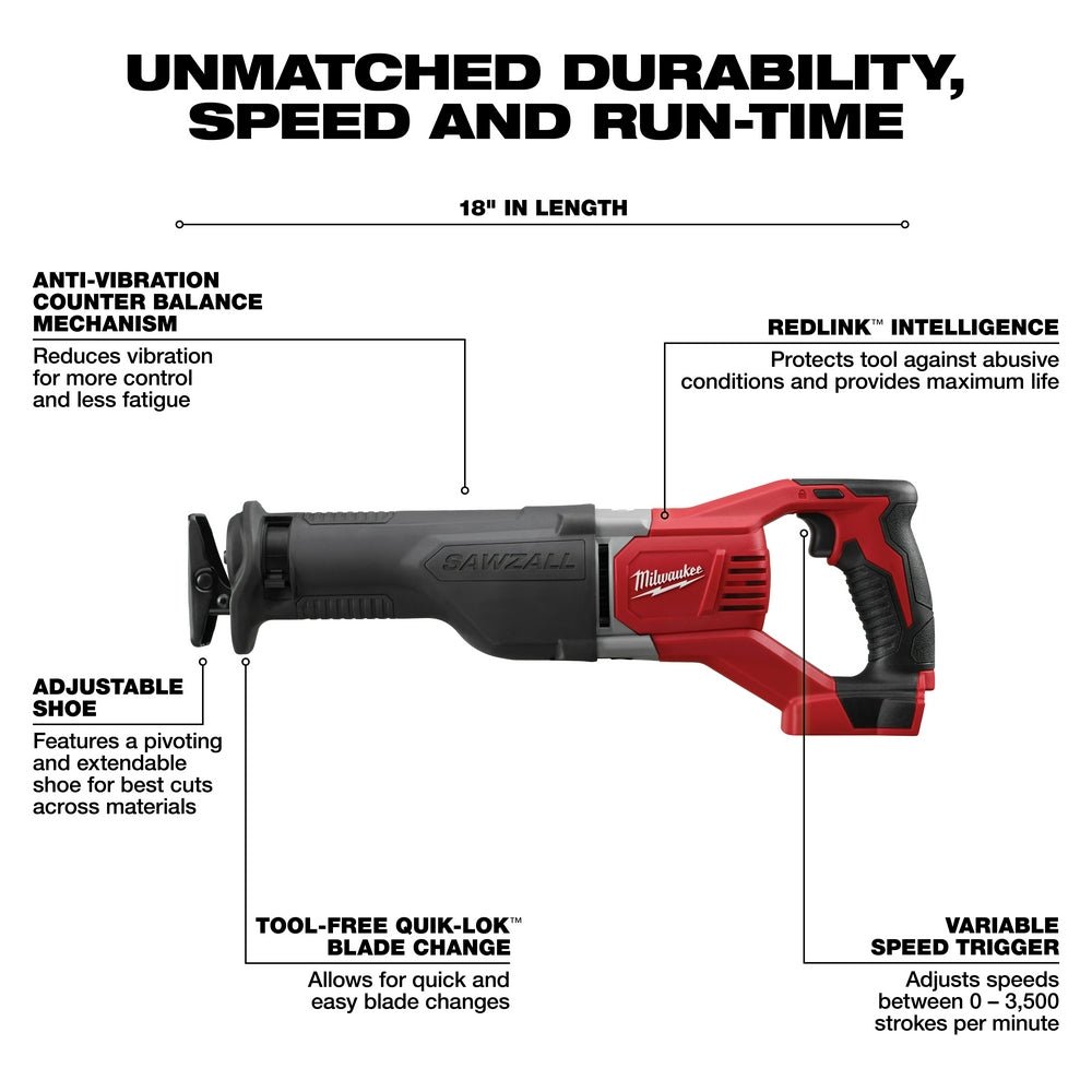 Milwaukee 2696-26POK M18 18V 6-Tool Combo Kit w/Grinder, Multi-Tool, and PACKOUT - Image 5