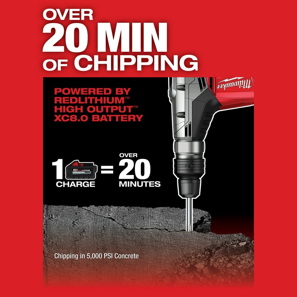 Milwaukee 2717-80 M18 FUEL 18V 1-9/16" SDS-Max Rotary Hammer - Bare Tool - Recon - Image 6