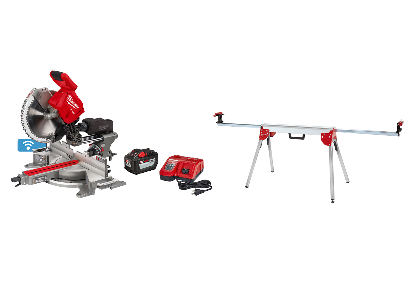 Milwaukee 2739-21HD M18 FUEL 18V 12" Cordless Miter Saw w/ Stand