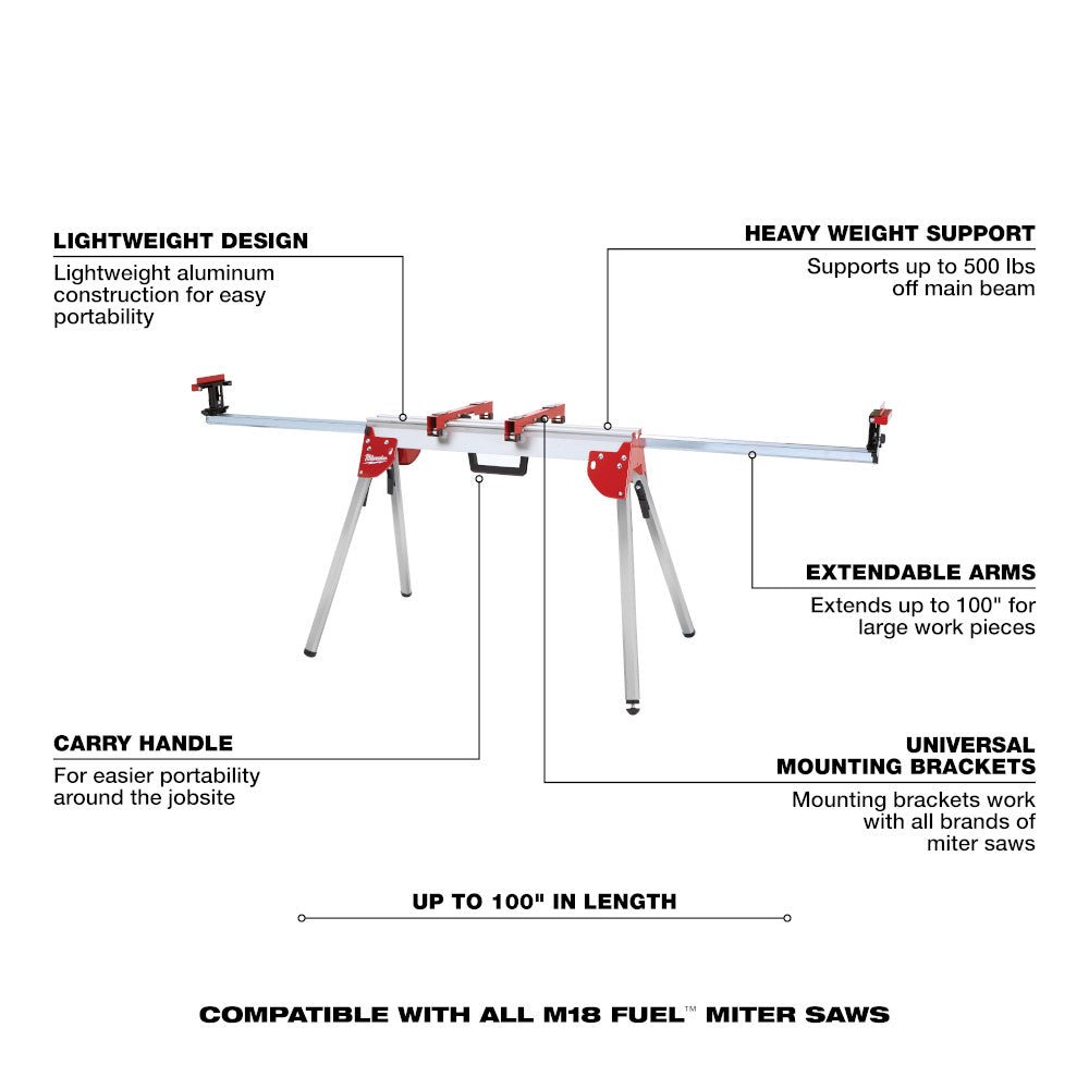 Milwaukee 2739-21HD M18 FUEL 18V 12" Cordless Miter Saw w/ Stand - Image 11