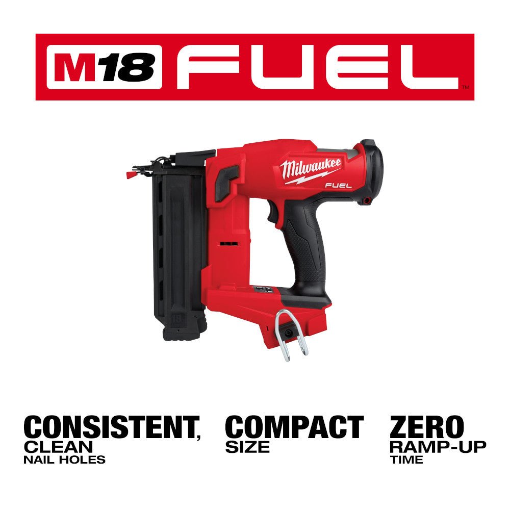 Milwaukee 2746-20x2 M18 FUEL 18 Gauge Brad Nailer Bundle with 2AH Battery - Image 4