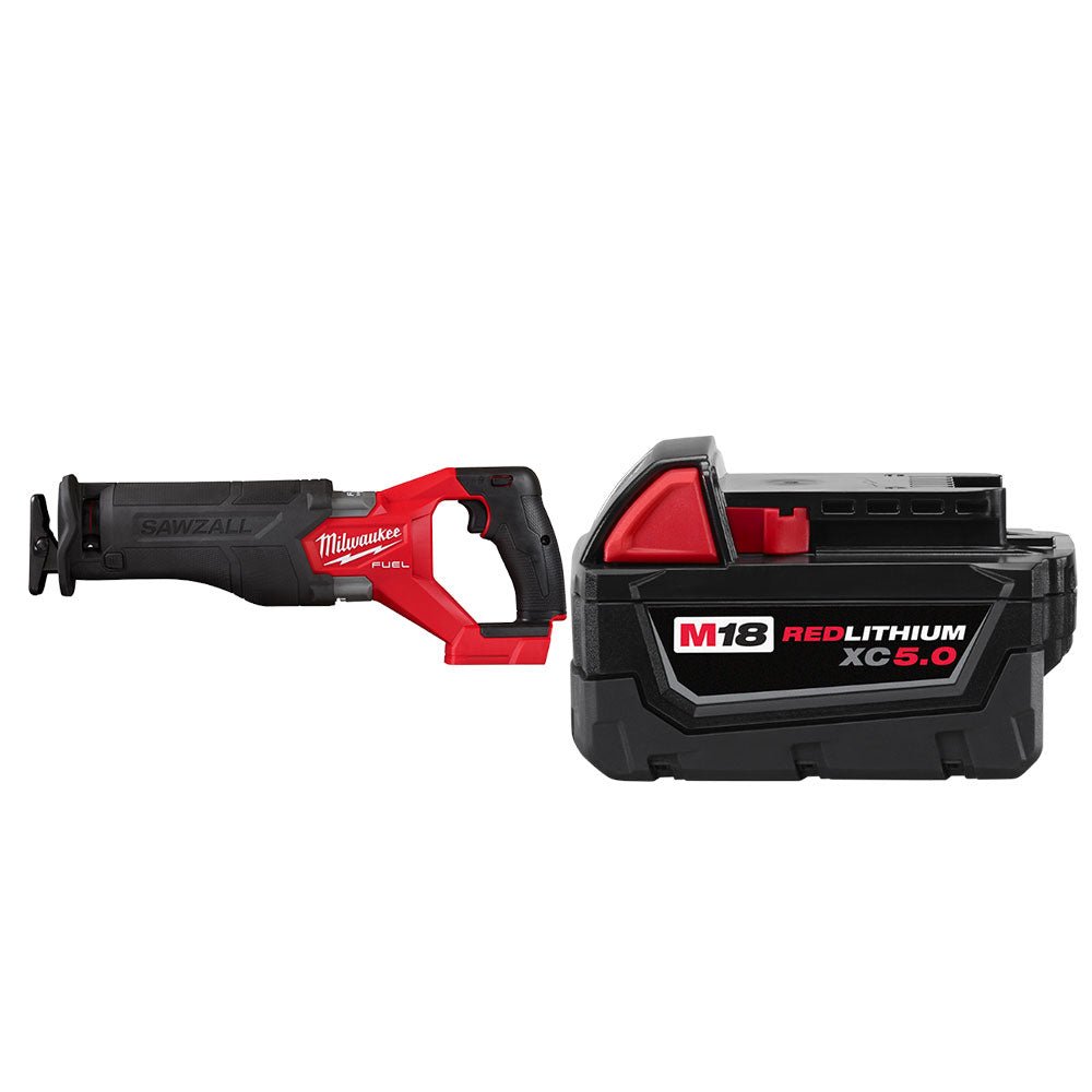 Milwaukee 2821-20X5 M18 FUEL 18V SAWZALL Recip Saw w/ 5Ah Battery