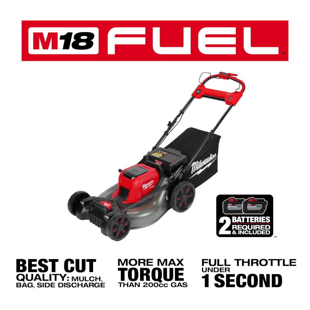 Milwaukee 2823-22STBE M18 FUEL 21" Mower w/ Trimmer/Blower and Edger Attachment - Image 2