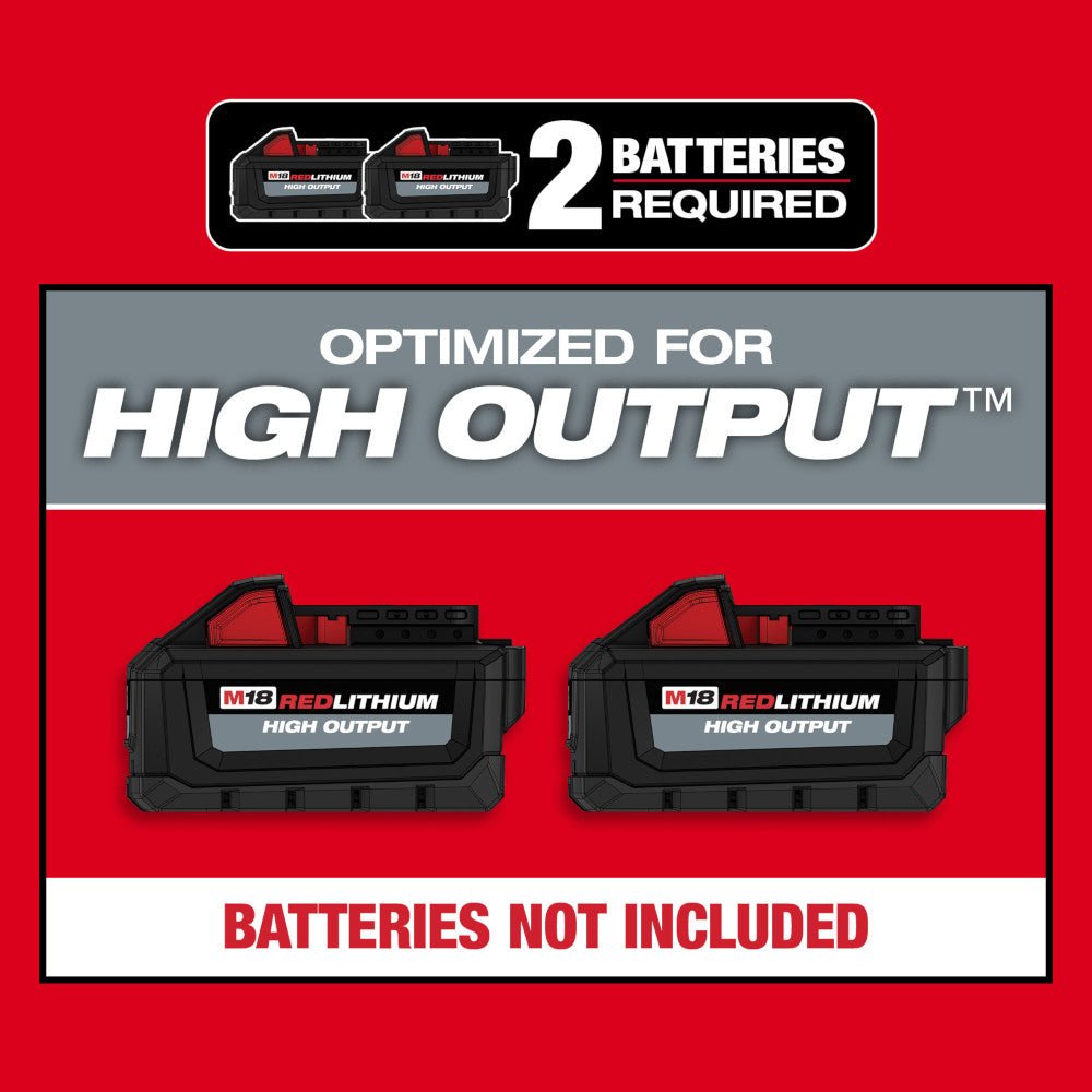Milwaukee 2824-20 M18 FUEL 18V 600 CFM Cordless Brushless Dual Battery Blower - Image 8