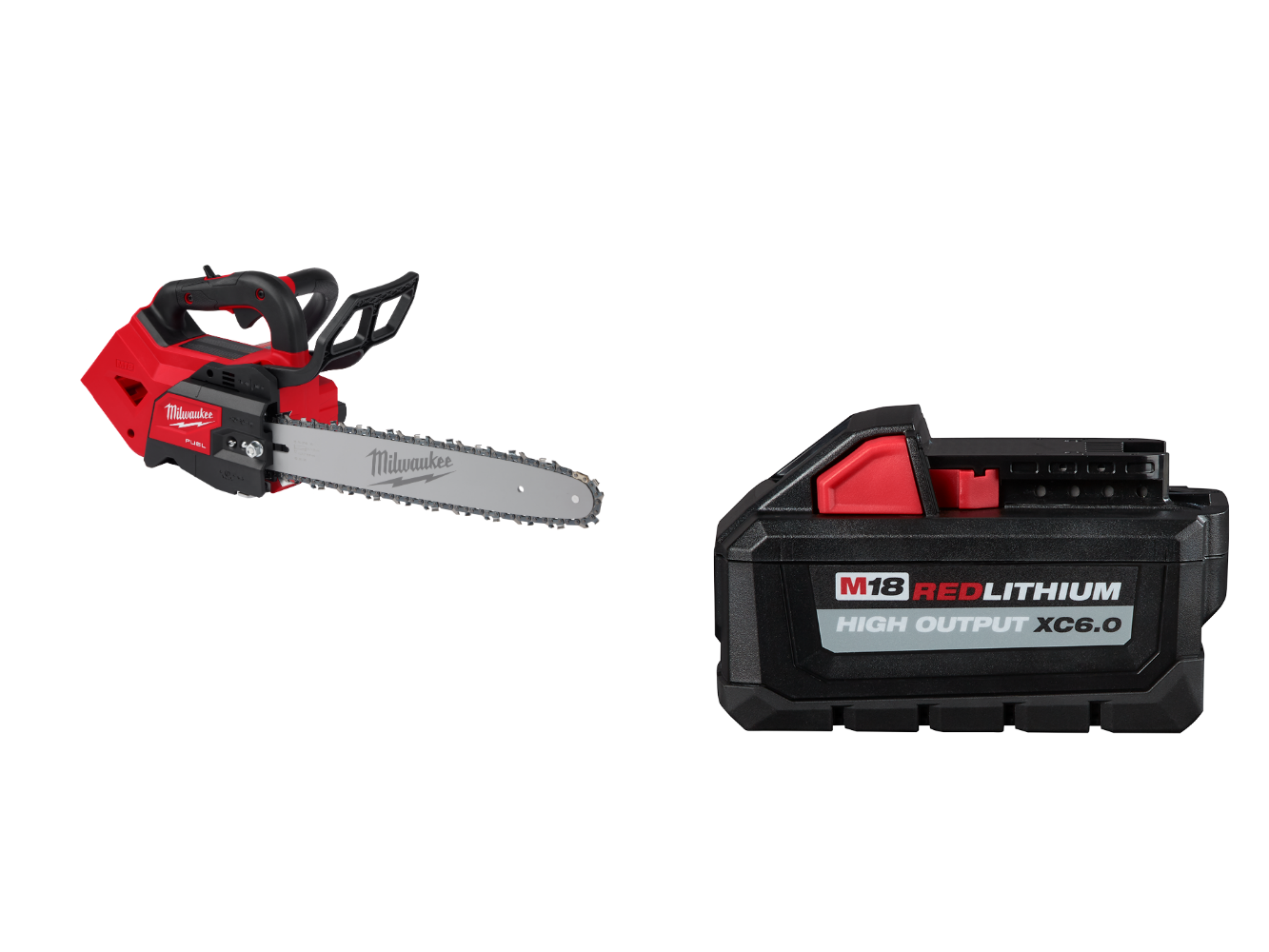 Milwaukee 2826-20T6 M18 FUEL 18V 14" Cordless Top Handle Chainsaw w/ 6AH Battery