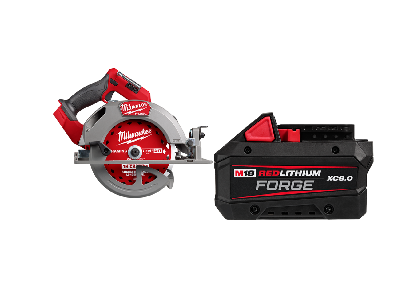 Milwaukee 2834-20B8F M18 FUEL 18V 7-1/4" Circular Saw w/ 8AH Forge Battery