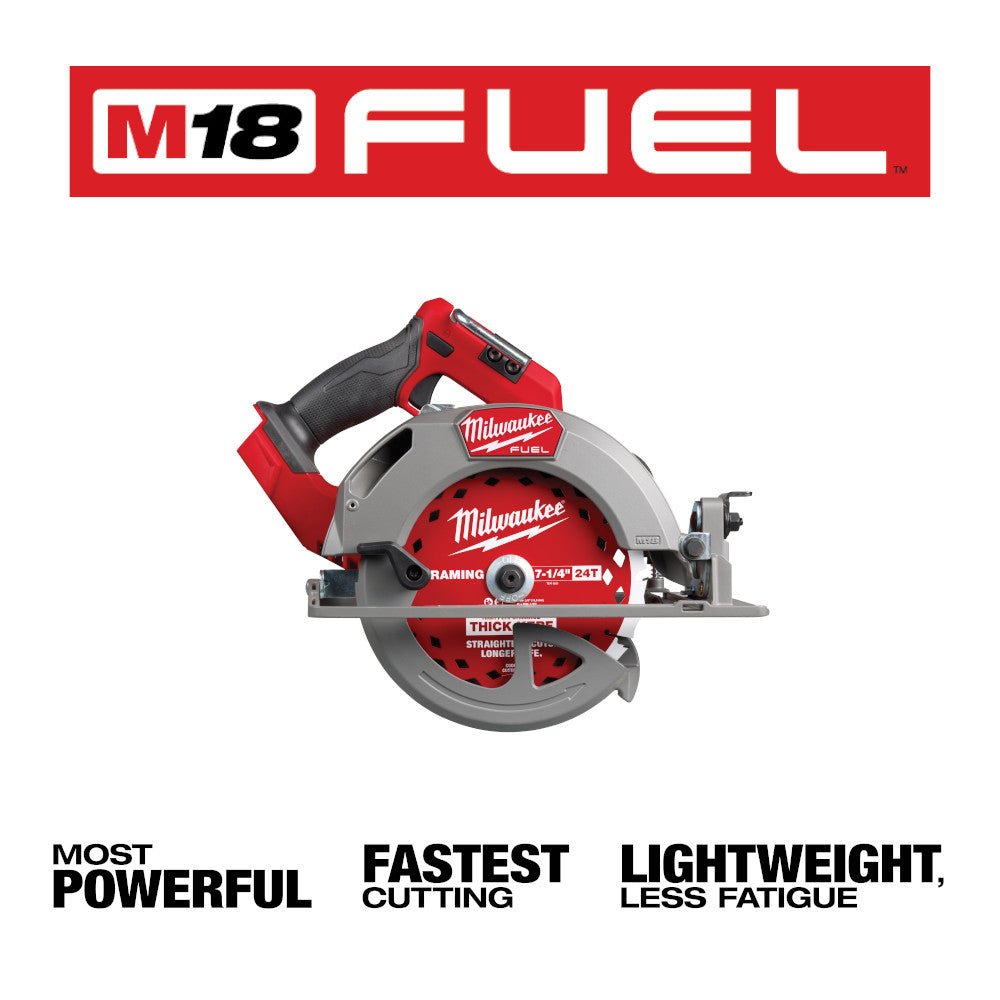 Milwaukee 2834-20B8F M18 FUEL 18V 7-1/4" Circular Saw w/ 8AH Forge Battery - Image 2