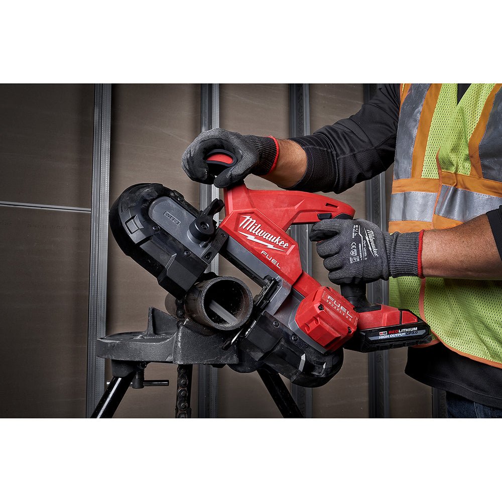 Milwaukee 2870-22BS M18 FUEL 18V Compact Pipe Threader w/ M18 Compact Bandsaw - Image 11