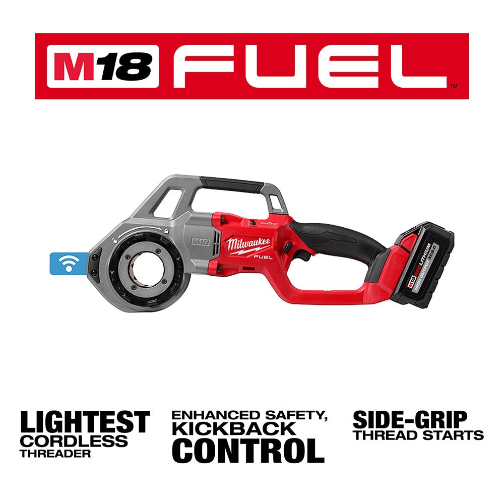 Milwaukee 2870-22BS M18 FUEL 18V Compact Pipe Threader w/ M18 Compact Bandsaw - Image 19