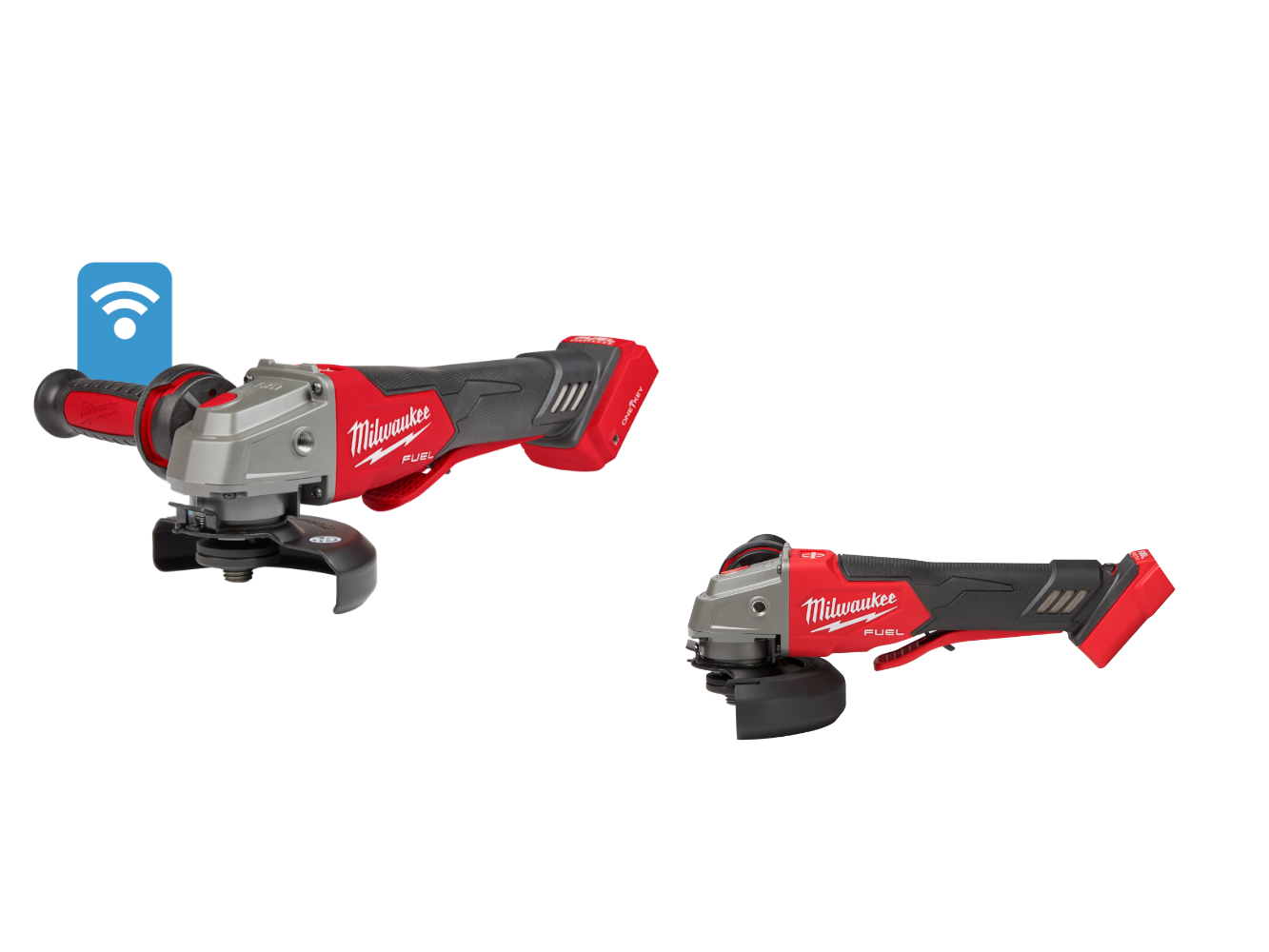 Milwaukee 2882-20VR M18 FUEL Paddle Braking Sag and 2888-20 Grinder
